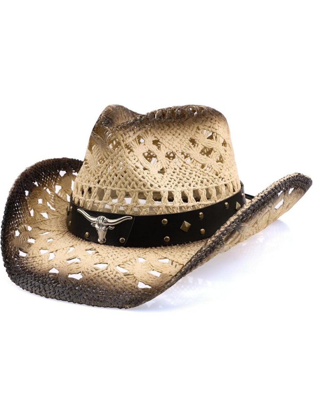Women Almond Cowgirl Comfortable Classical Hat Design Wide with Shapeable Brim